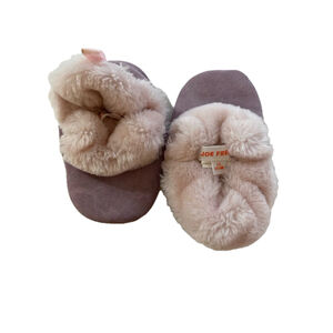 Girls Joe Fresh Slippers Size L (12-18M) Purple Pink